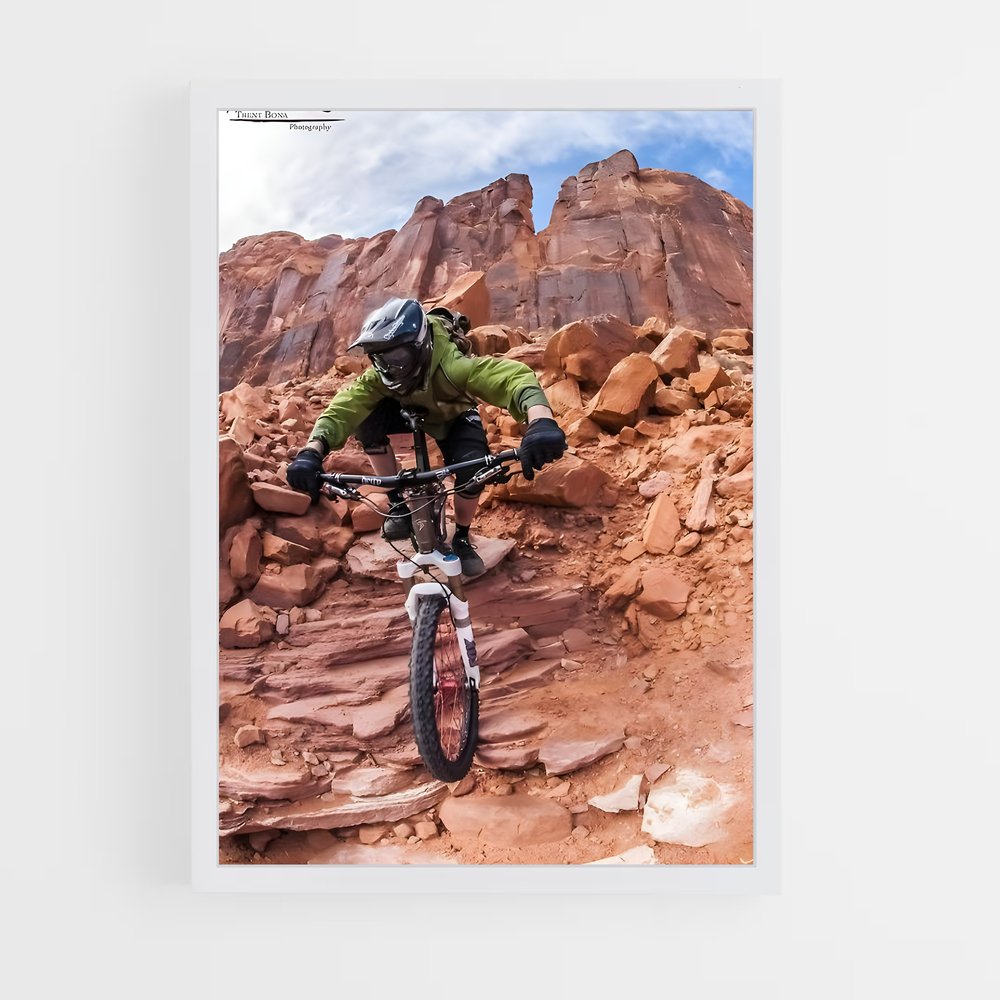 Poster Descente Sauvage – affiche Cyclisme (vue 3)